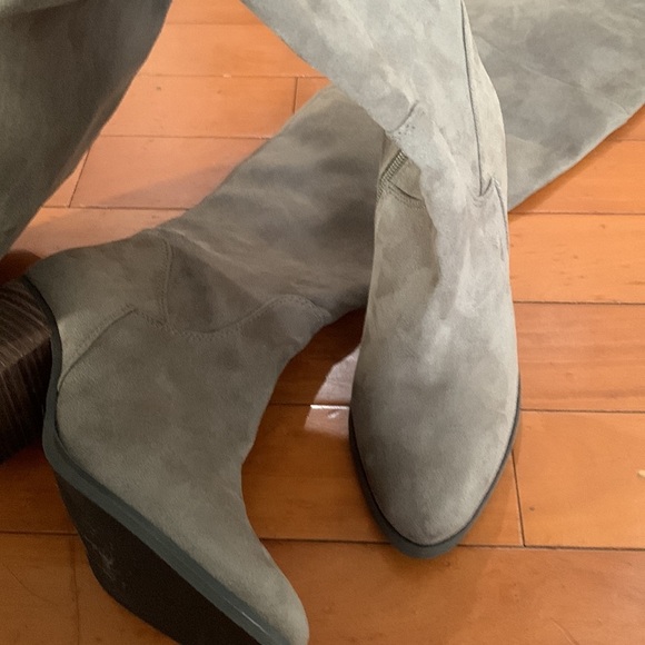 Bp luke - fab knee high boots size 7 beige - Picture 4 of 10